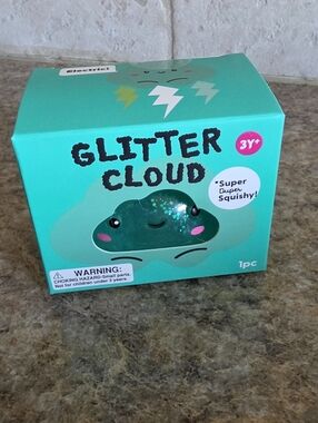J’adore Glitter Cloud Squishy ☁️ Water Filled Glitter Fidget Toy Viral Sensory